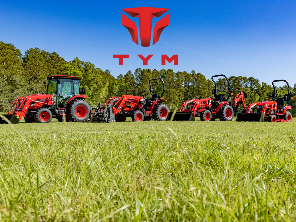 TYM compact tractor with loader — placeholder photo, replace with your own
